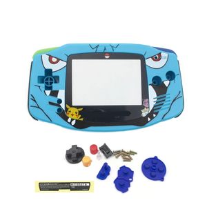 Full New GBA Replacement Housing Shell for Gameboy Advance Shells With Conductive Rubber Pad Buttons Kit for GBA IPS Gaming Case