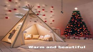 Tält och skydd barn tält teepee för barn bärbara tipi infantil hus flicka cabana pojke utomhus camping7738543