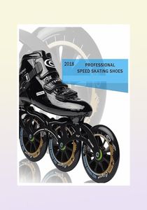 Ice Professional Cityrun Buty prędkości w Internecie do prędkości wyścigu na toru wewnętrznym 110 mm 100 mm 90 mm Roller z włókna węglowego 6763925