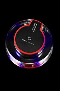 Qi Crystal Wireless Charger Charging Pad para iPhone x 8 8plus Mini Ultraslim Wireless Charger para Samsung S6 S7 Edge Plus S8 UNIV3137156