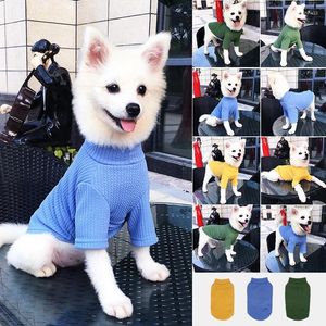 Hundekleidung Fadenpullover Kleidung Pudel Bichon Pomeranische ärmellose Weste für Sommerpuppenhunde dünne Kleidung Haustier Stoffe Vorräte