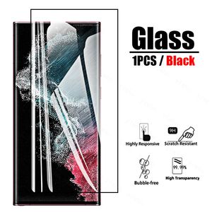 Transparent telefonfodral för Samsung Galaxy S22 S21 S20 FE Ultra Note 20 Plus Front Hydrogel Back Camera Screen Protector Glass