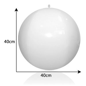 40/60cm Luminous Beach Ball Remote Control Remoto PVC Piscina de bolas decorativas com inflador dobrável para crianças adultos