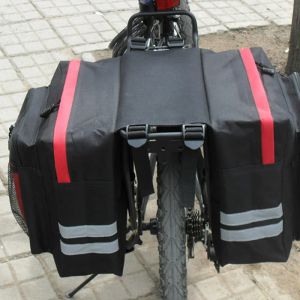 Bike a portata posteriore a doppia parte in bicicletta 2 in 1 busta di bagnella mountain road coda di sedile per bici da bagno per carriere per carriere