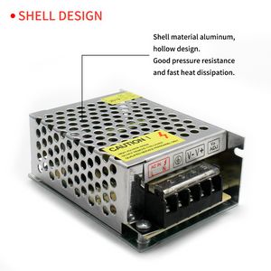 Переключение источника питания 500 Вт 220 В переменного тока на DC 24V 12V 5V 3A 2A 5A 10A 20A 30A 30A 50A 12 В трансформатор источника питания для светодиодной полосы света