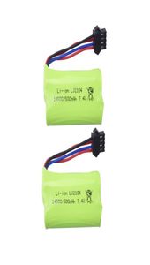 2pcs 74V 500mAh Lityum Pil EC16 RC Tekne Yedek Parça Gemi Modeli Uzaktan Kumanda Araba Highrate Lipo Pil Accessories7320703