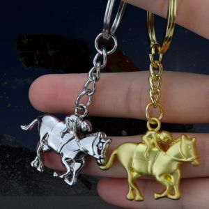 2023 Creative Horse Racing Keychain Metal Horse Key chain Horse Racing Advertising Equestrian Sports Gift Keyring Pendant