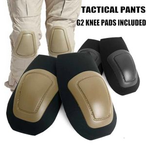 Calça o joelho tático protetor de proteção militar de proteção de joelho esportivo airsoft calças de combate inserir joelheiras