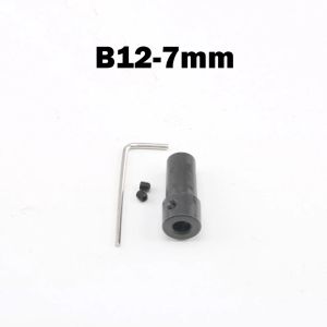 B12 Drill Chuck Connecting Rod Sleeve Steel Taper Coupling Electric Drill Accessories 5/6/7/8/10/12mm Motor Shaft Adapter