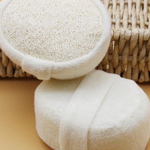 Naturlig loofah svamp badkula dusch RUB BAD Dusch Tvätt Body Pot Sponge Scrubber Hållbar hälsosam massagebrushding