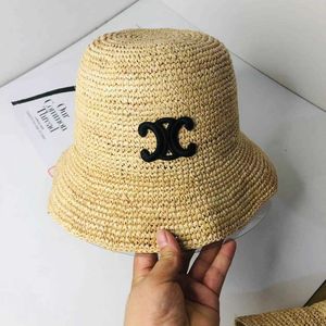 Celies Sun Hat Hat Triumphal Arch Lafite Grass Chapéu INS Trendy Brand Site Oficial Dobrando férias Praia Praia Praia Versátil Viagens Fisherman