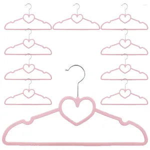 Storage Bags 10 Pcs Heart Shaped Plastic Hangers Clothes With 360 Degree Swivel Hook Coat