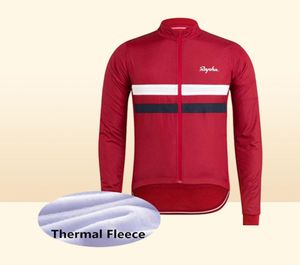 Pro Team Cycling Jersey Mens Thermal Polar Long Sleeve Mountain Rower Shirt Road Rower Tops Sports Racing Odzież na zewnątrz Y210506206933834