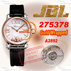 Happy Sport Floating Diamond 275378 A2892 Automatyczny Women Watch JBLF DWART TONE 33 mm Zatrzymany Różowe Złot Srebrny wybieranie Czarne Croc Pasp Super Edition Ladies Puretime