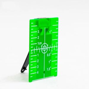 Piastra per scheda target laser pollici/cm 10 cmx7,5 cm per accessorio per schede magnetico a livello di fase laser verde/rosso