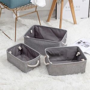 Laundry Bags 31 21 12 Cotton Linen Folding Storage Box Kids Toys Home Accessories Organizer Clothes And Sundries Cabinet Basket