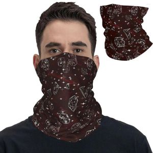 Scarves DnD Game Dice Spill Bandana Neck Cover Printed Balaclavas Face Mask Scarf Warm Headwear Riding For Men Women Adult Breathable