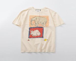 Summer Men039S tshirts Casual Elephant Rabbit Print Men Women T Shirt Streetwear Hip Hop Men Clothing7184549