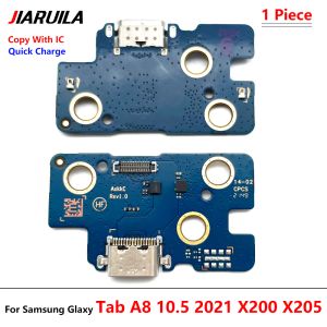 NOVO PARA SAMSUNG TAB A8 10.5 2021 X200 X205 DOCK CONECTOR MICRO USB CARREGEM CHARGA PABELA DE MICROPOLONE FLEX CABO