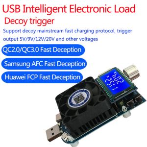 35W 25W Sabit Akım Elektronik Yük USB Tip C Pil Testleri QC2.0/3.0 AFC FCP DEĞERLENDİRİCİ KAPASİTE MONİTÖRÜ