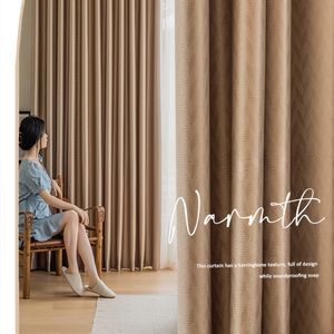 Simple Full Blackout Drapes Modern Living Room Drape Large Area Floor-to-ceiling Window Curtain Home Bedroom Soundproof Curtains