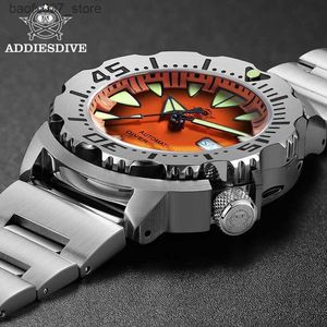 Armbandsur Addiesdive Mens Monster Sapphire Glass C3 Super Glow 200m vattentät reloj HOMBRE NH36 Automatiska maskiner