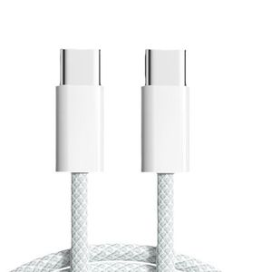 Kvalitet 60W PD -kablar för iPhone 15 Fast Charging 1M 3ft USB C till typ C flätad kabel Apple laddningssladdar Snabb iPhone Charger Cord iPhone -kabel 15 Plus Pro Max