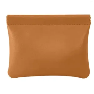 Storage Bags Travel Leather Squeeze Pouch Cute Small Portable Makeup Bag For Cosmetic Brushes Tools Kit