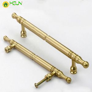 2pcs Antique gold Door Handles and Knobs brass Drawer s Vintage Kitchen Cabinet Handles and Furniture Handles Hardware5500928