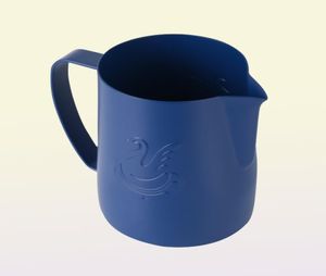 Potrawy kawy Jibbi Mleko na parze Parowanie Pitę Pitcher ze stali nierdzewnej Nonstick Jug Pull Flower Cup Idealny do cappuccino latte 380 228548087