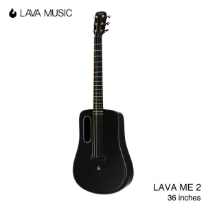 Cavi Lava ME 2 Freeboost Guitar Guitar Carbon Fibra Guitar Acoustic Electric Strumento da 36 pollici da viaggio Musica di lava con cavo Bag/Pick/USB