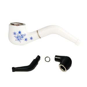 60mm Super Mini Plastic Reting Small Smoking Pipe Creative Filter Cigarett Handrör Holder Portable Material Plast Metal Free Frakt