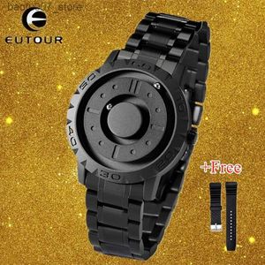 Wristwatches EUTOUR Magnetic Ball Mens Luxury Brand Mens Quartz Watch Waterproof Quartz Watch Reno Masculino