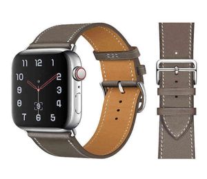 Apple Watch Band Serisi için Renkli PU Deri Döngüsü SE 6 Spor Bileklik 42 mm 38 mm Iwatch 45 3 2 1 Band 40mm 44mm y118792805