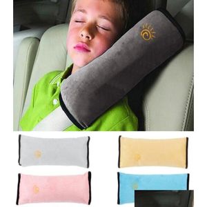 Pillows Baby Pillow Pad Car Safety Seat Shoder Belt Harness Protector Anti Roll Sleep For Kids Toddler Cushion3602362 Drop Delivery Ma Oteep