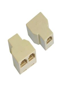 RJ45 Ethernet LAN Rede y Splitter Adaptador de 2 vias 3 Adaptador de marceneiro do cabo do acoplador de portas Adapter6151092