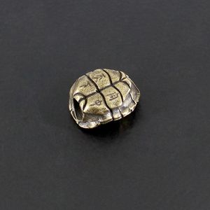 1pc Little Turtle Bead Brass Turtle Shell Paracord Pendant Keyring Pendant Accessories