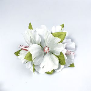 2023 Hawaii Hibiscus Flower Hair Clip Три больших цветов винтажные аксессуары для волос для женщин ручной работы для летней вечеринки для девочек.