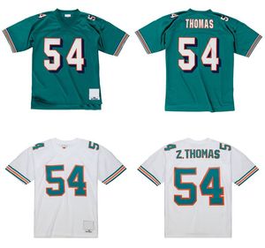 Genähte Fußballtrikots 54 Zach Thomas 1996 2006 Mesh Legacy Retro Classics Jersey Männer Frauen Ihr s-6xl