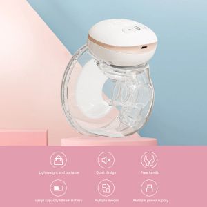 Breastpumps YOUHA 2 pcs Wearable Breast Pump Hands Free Electric Portable Breast Cup 8oz/ 240ml BPAfree Breastfeeding Milk Collector