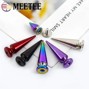 5/10st Metal Punk Rivet Cone Studs Spikes skruvplagg Dekorativa naglar Bagskor Kläder Läder Handfartyg Diy Accessories