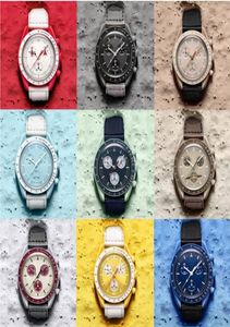 ムーンバイオセラミックプラネットムーンメンズウォッチフル機能Quarz Chronograph Designer Watch Mission to Mercury 42mm Luxury Watch Limited Edition WlistWatches4658362