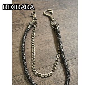 Women Men's Motorcyle Keychain Belt Chains Rock Punk Double chain Cowboy Cowgirls Pants Trousers Chain Biker Wallet Accessories