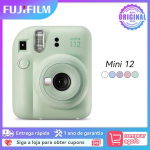 Câmera Fujifilm Instax mini 12 fotos instantâneas Câmera de moda infantil estilo fofo namoro ânsado de ano novo presente adorável mini filme