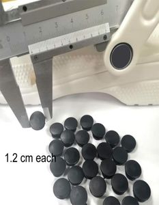 100pcs plastic button black buckles parts accessories fit for DIY sandals shoes shoe Charms 12 cm4925989