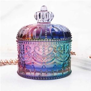 Jewelry Boxes DIY crystal epoxy resin mold storage box makeup box insertion cup jewelry box mirror silicone mold