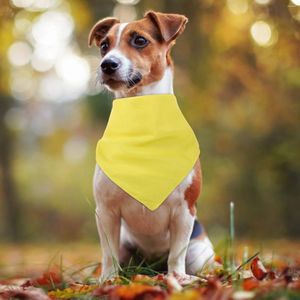 Dog Apparel 4 Pcs Pet Bib Handkerchief For Dogs Bandana Scarf Simple Outdoor Polyester Bandanas Triangle