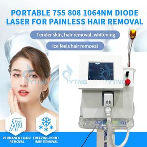 Permanent Laser Hair Removal Skin Rejuevnation Laser Depilator 755nm 808nm 1064nm Hair Removal Device