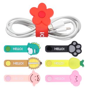 1 Pcs Silicone Cable Winder Cord Organizer Charger Cable Protector Clips Data Line Storage Cable Management Earphone Accessories