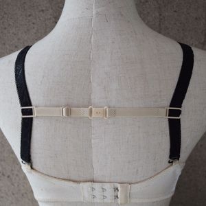 4 pcs Non-slip Adjustable Bra Straps Holder Elastic with Buckle Women's Elastic Bra Strap Holder Racer Back - Conceal Straps